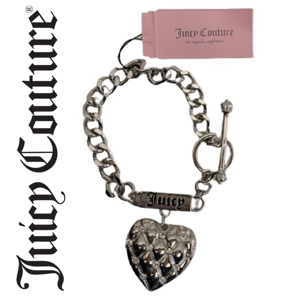 NEW Juicy Couture Silver Charm Bracelet